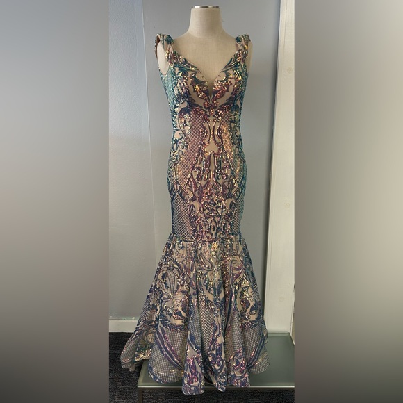 Ava Presley Dresses & Skirts - Vibrant Multicolor Evening Gown